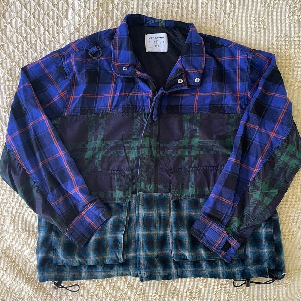 Urban Outfitters Patchwork Flannel Jacket L